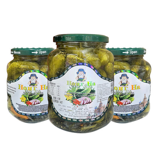 越南进口农娜牌俄式酸乳瓜330g-670g 商品图5