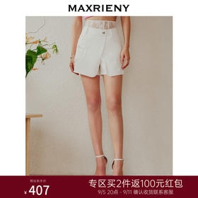 MAXRIENY*复古感蕾丝拼接牛仔裙裤热裤短裤(货号:MC88PA266)