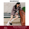 MAXRIENY名媛千金小香连衣裙千鸟格复古针织裙(货号:MS88DR548) 商品缩略图0