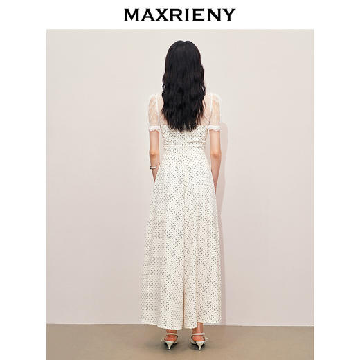 【商场同款】MAXRIENY法式浪漫连衣裙长裙波点高级感超仙连体裤(货号:MS85JS251) 商品图3