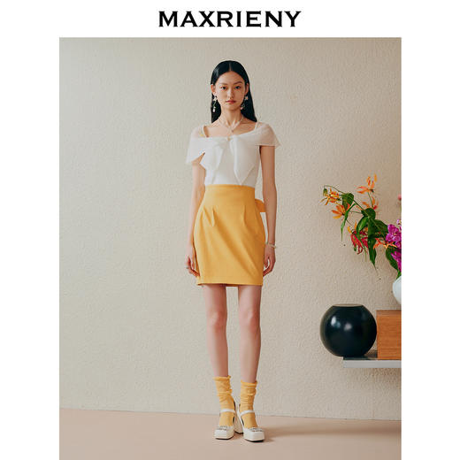 MAXRIENY不规则*蝴蝶结针织衫小心机上衣女(货号:MC88SW252) 商品图1