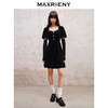 MAXRIENY法式宫廷复古风丝绒连衣裙钻饰羊腿袖裙子(货号:MS88DR518) 商品缩略图1