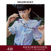 蝴蝶仙紫系列2.0MAXRIENY森系精灵泡泡袖雪纺衫(货号:MC88TP369) 商品缩略图0