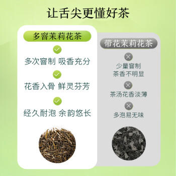 京东京造鲜来多茉莉花茶特级浓香型250g罐装毛尖茶叶茶叶自营礼盒送礼 /水饮冲调 /茗茶 /茉莉花茶 商品图7