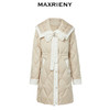 MAXRIENY*复古小香撞白边香槟金长款羽绒服外套(货号:MC88DC522) 商品缩略图4