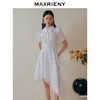 MAXRIENYpolo领假两件不对称裙摆设计连衣裙衬衫裙(货号:MC88DR341) 商品缩略图1