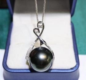 16.2mm大溪地黑珍珠吊坠