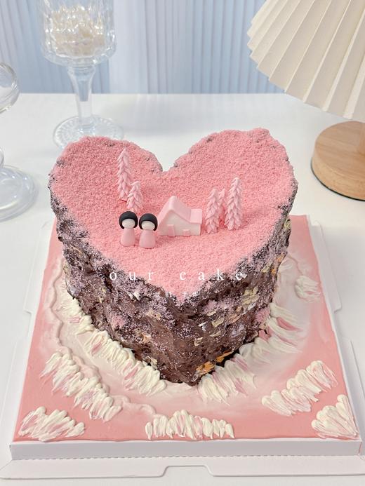 岛屿系列爱心岛/雪山/情侣蛋糕-低糖处理无添加 商品图3