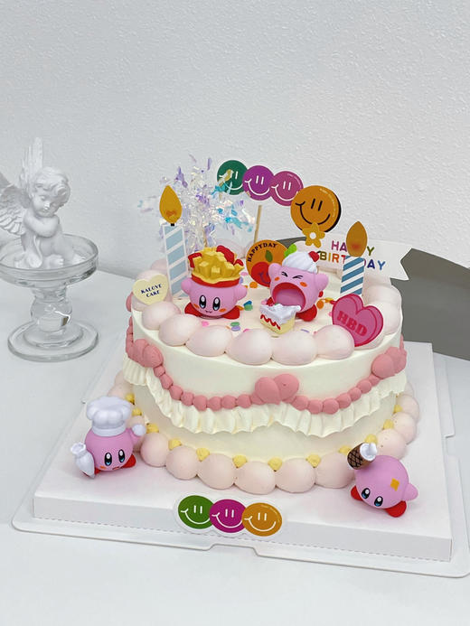 星之卡比女生女孩周岁蛋糕 商品图0