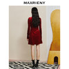 MAXRIENY*宫廷红丝绒连衣裙春节新年穿搭裙子(货号:MC88DR016) 商品缩略图3
