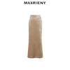 MAXRIENY*复古感丝绒鱼尾半裙钻石绒直筒裙子(货号:MS88SK769) 商品缩略图4