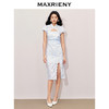 MAXRIENY新中式连衣裙2024夏季新款仙美国风裙子开叉改良旗袍(货号:MS85DR295) 商品缩略图1
