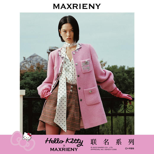 【MAXRIENY x Hello Kitty联名系列】波点印花衬衫2023冬(货号:MC88TP803) 商品图0