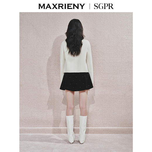 [东方新摩登]MAXRIENY贵雅新中式外套秋冬新款宽松流苏盘扣上衣女(货号:MS85JA535) 商品图3