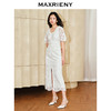 MAXRIENY优雅复古感钉珠领连衣裙开衩裙子仙女长裙(货号:MS85DR020) 商品缩略图1