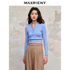 MAXRIENY小立领拉链套头针织修身收腰上衣女(货号:MC88SW587) 商品缩略图2