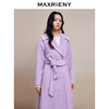 MAXRIENY*复古感烟灰紫*扣大衣秋冬羊毛外套(货号:MS88CT544) 商品缩略图2