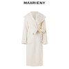 MAXRIENY浴袍式廓形宽松翻领大衣过膝长款外套女(货号:MC88CT785) 商品缩略图4