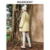 MAXRIENY鹅黄色廓形毛呢大衣冬季复古风衣(货号:MC87CT768) 商品缩略图3