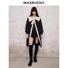 MAXRIENY名媛千金小香风羽绒服长款蝴蝶结廓形外套(货号:MS88DC505) 商品缩略图1