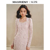 【商场同款】MAXRIENY*浪漫感连衣裙2024秋冬钉珠珍珠蕾丝长裙(货号:MS85DR501) 商品缩略图1