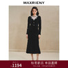 MAXRIENY复古浪漫丝绒连衣裙蕾丝刺绣领2024秋冬法式赫本风长裙(货号:MS85DR512) 商品缩略图0
