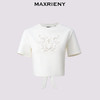 【静奢度假-商场同款】MAXRIENY华丽甜美感镂空刺绣钉珠T恤短袖女(货号:MC85TS259) 商品缩略图4