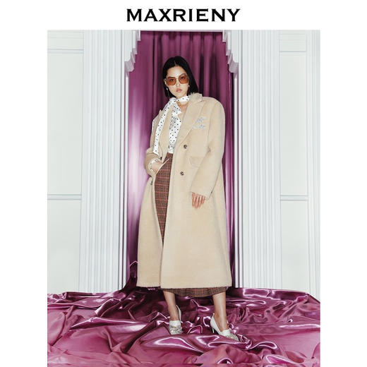 【MAXRIENY x Hello Kitty联名系列】羊毛直筒外套(货号:MC88CT776) 商品图3