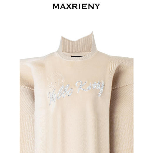 【MAXRIENY x Hello Kitty联名系列】绣花钉珠卫衣(货号:MC88TP795) 商品图3