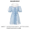 MAXRIENY法式宫廷波点连衣裙蝴蝶系带抹胸裙子(货号:MC88DR510) 商品缩略图4