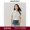 【静奢度假-商场同款】MAXRIENY华丽甜美感镂空刺绣钉珠T恤短袖女(货号:MC85TS259) 商品缩略图0