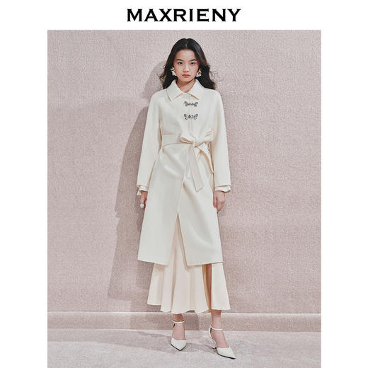 [东方新摩登]MAXRIENY君兰大衣2024秋冬新款贵雅新中式毛呢外套(货号:MS85CT505) 商品图1