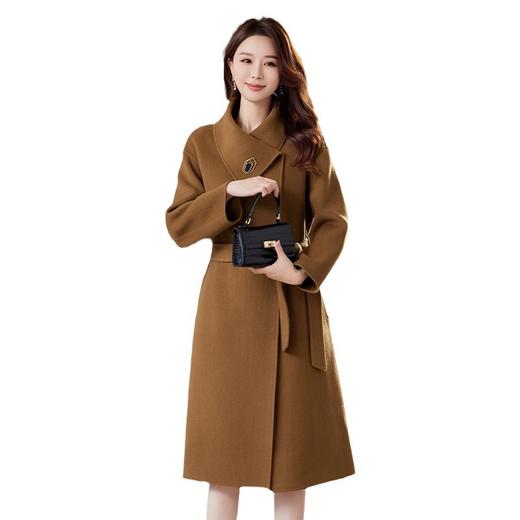 TC 833222外套中长款妈妈装双面呢子宽松显瘦羊毛大衣 商品图4