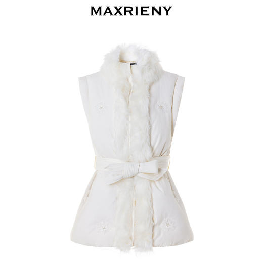 MAXRIENY千金*刺绣雪花羽绒马甲肌理感外套马夹(货号:MC88DC767) 商品图4