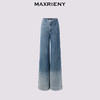 【静奢度假-商场同款】MAXRIENY*休闲风加大阔腿渐变牛仔裤女(货号:MC85PA263) 商品缩略图4