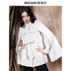 MAXRIENY收腰斗篷大衣米白色秋装廓形复古风衣女(货号:MC87CT756) 商品缩略图2