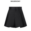 MAXRIENY斜纹A字高腰短裤裤裙修身西装短裤裙裤(货号:MC88PA041) 商品缩略图4