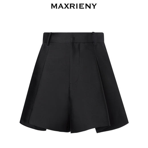 MAXRIENY斜纹A字高腰短裤裤裙修身西装短裤裙裤(货号:MC88PA041) 商品图4