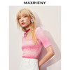 【静奢度假-商场同款】MAXRIENY浪漫复古感V领渐变色套头毛衫女(货号:MC85SW307) 商品缩略图2
