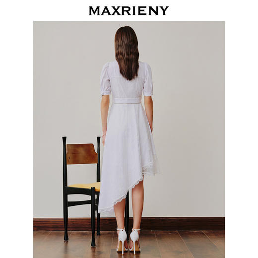 MAXRIENYpolo领假两件不对称裙摆设计连衣裙衬衫裙(货号:MC88DR341) 商品图3