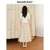 【商场同款】MAXRIENY春日温柔风卡其色a字半身裙气质高级感(货号:MS85SK006) 商品缩略图3