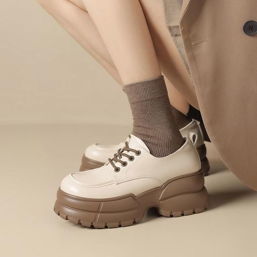 ZHR英伦风单鞋女厚底增高乐福鞋轻便松糕底单鞋玛丽珍鞋百搭jk鞋 商品图7