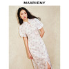 MAXRIENY新中式手工盘扣连衣裙复古国风开衩裙子(货号:MS85DR031) 商品缩略图2