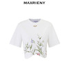 MAXRIENY*浪漫感绣花短袖T恤修身上衣女(货号:MS85TS002) 商品缩略图4