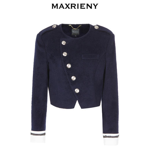 MAXRIENY*复古海军风外套修身截短上衣高级感(货号:MC88JA542) 商品图4