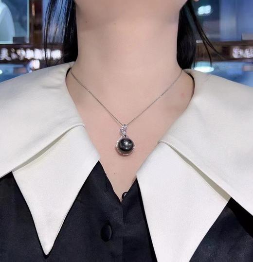 16.2mm大溪地黑珍珠吊坠 商品图5
