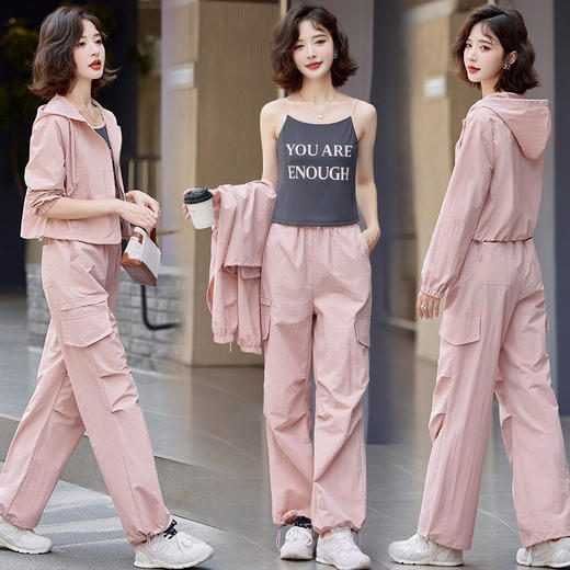 2024秋季新品小香风时尚休闲三件套减龄运动套装HR-MUYLA935 商品图2