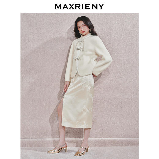 [东方新摩登]MAXRIENY贵雅新中式外套女复古刺绣盘扣国风上衣(货号:MS85JA524) 商品图2