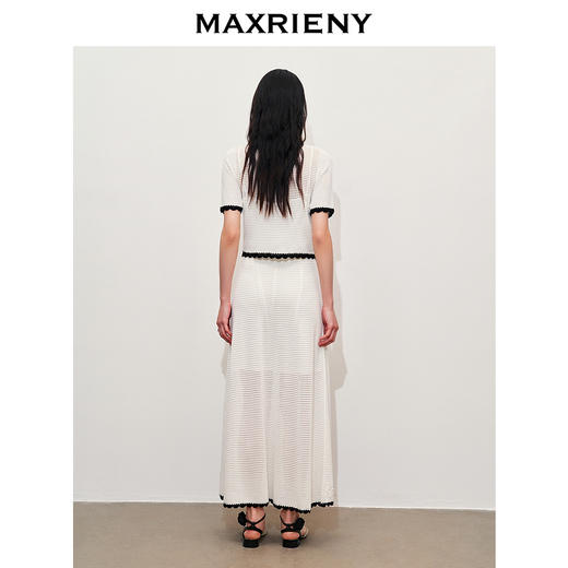 【派对聚会-商场同款】MAXRIENY优雅刺绣针织开衫外套女流苏系带(货号:MC85JA267) 商品图3