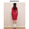 MAXRIENY名媛千金小香风撞色针织连衣裙蝴蝶结(货号:MS88DR528) 商品缩略图3